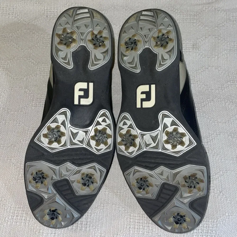 Footjoy Men’s Golf Shoes Size 13 M Black Silver Athleisure Activewear